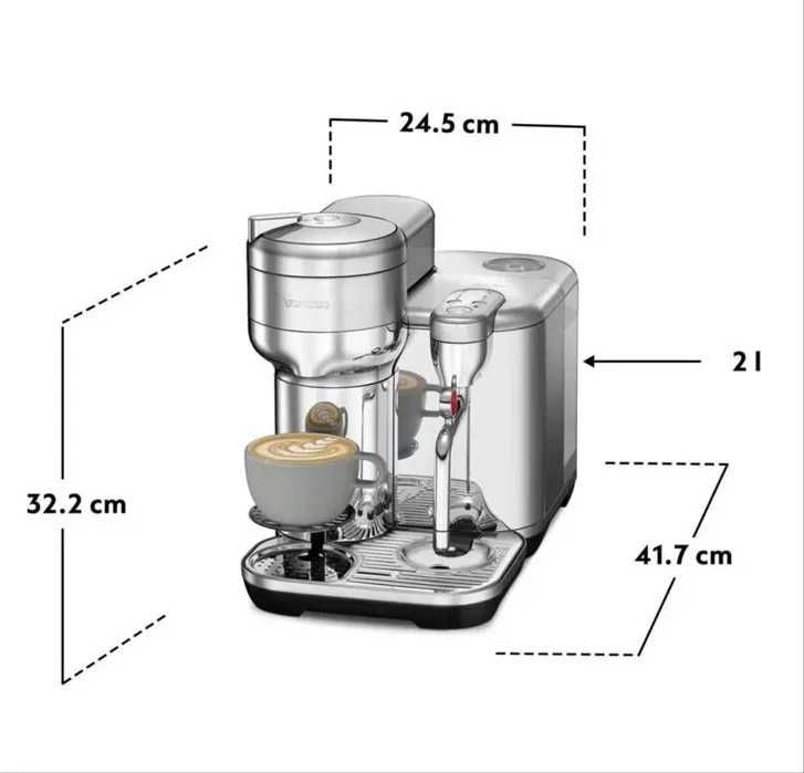 Nespresso Vertuo Creatista by Sage – najnowszy flagowy ekspres premium (stal nierdzewna)