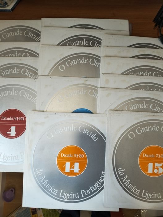 Lote de 15 discos de vinil LP Musica Ligeira Portuguesa