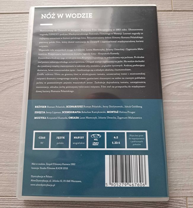 Nóż W Wodzie - DVD