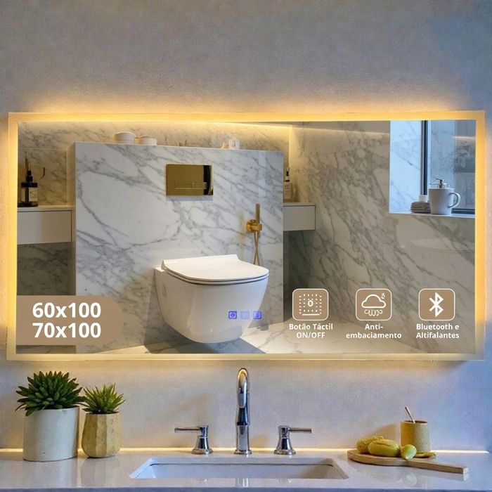 Espelhos de Iluminação Led Retangular444091975640688643