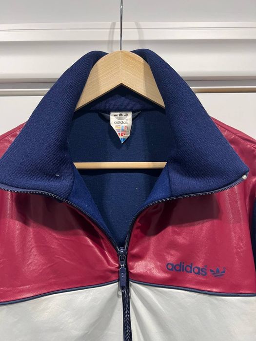Vintage 80s Adidas Trefoil Track Jacket made in Finnland OPTI