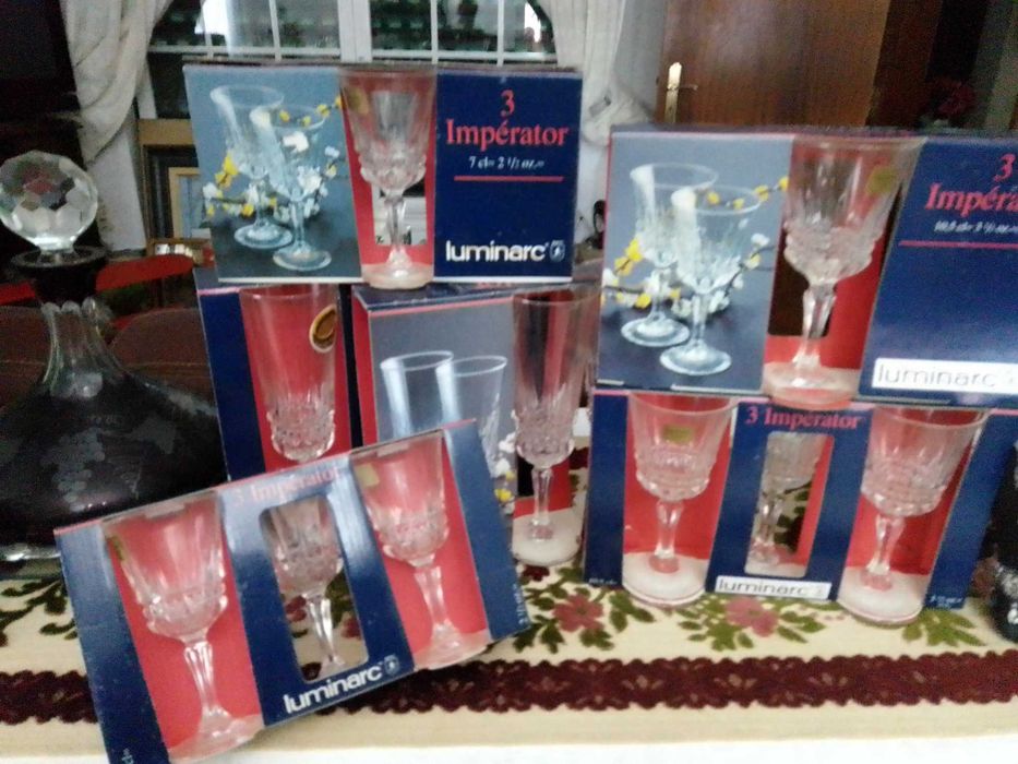 Copos de pé alto "Cristal d'Arques"