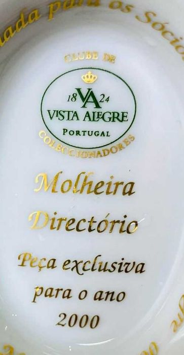 Molheira Directório Vista Alegre Clube dos Colecionadores Ano 2000