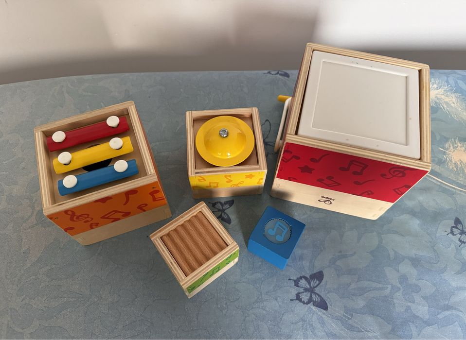 Hepe układanka muzyczna, klocki, instrumenty, zabawki