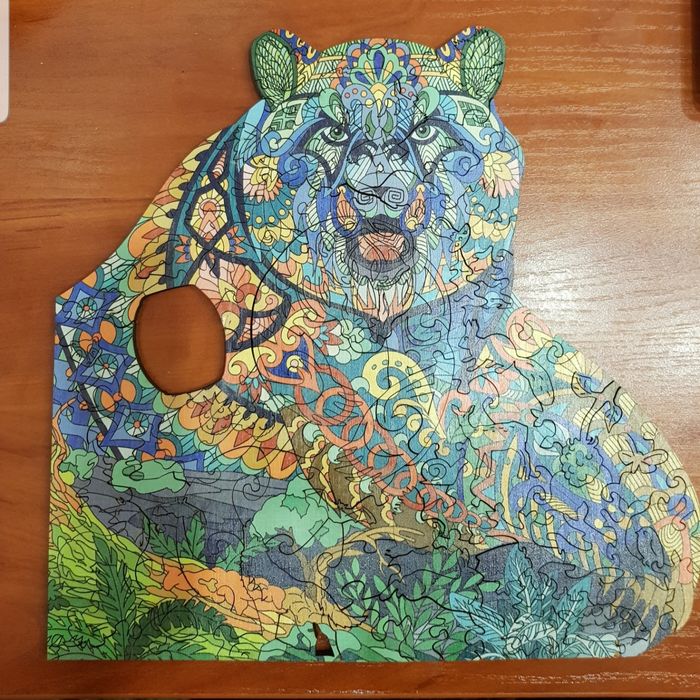 Деревянный пазл. GO Puzzle "Медвежий сон" 122 дет.