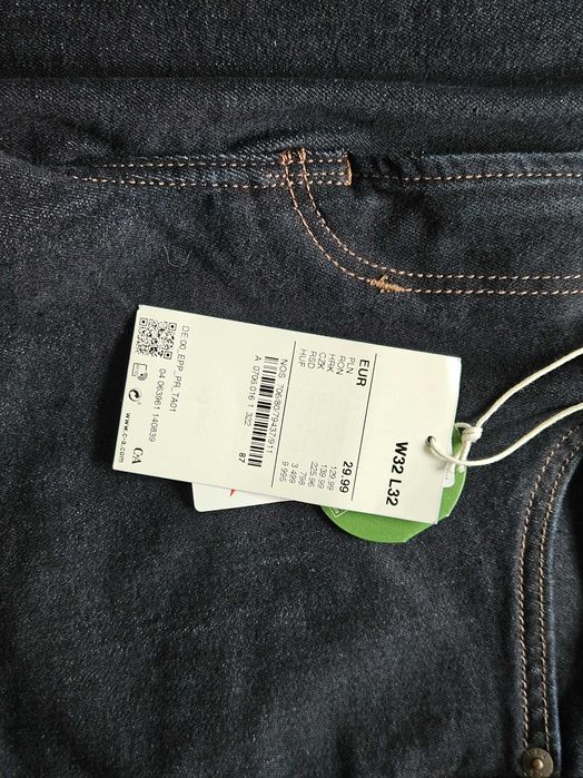 nowe z metką spodnie jeansy slim C&A 32/32