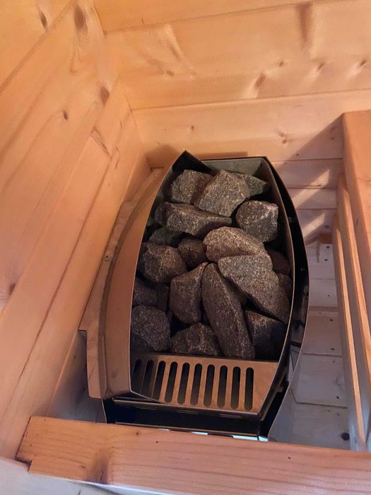 Sauna zewnętrzna duża piec 9 kW
