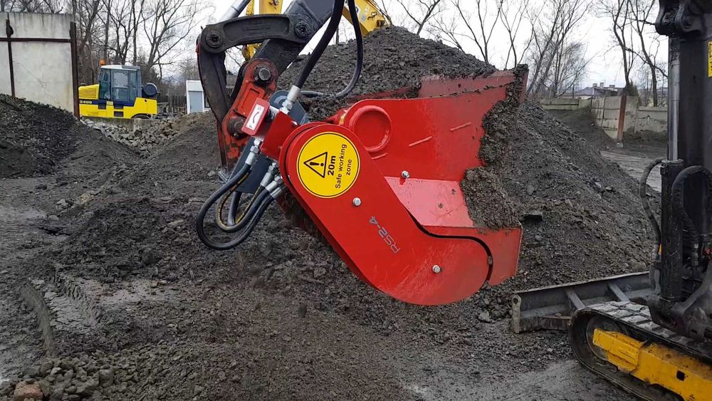 Oryginalna łyżka przesiewająca Rotastar do minikoparki 2-4 ton