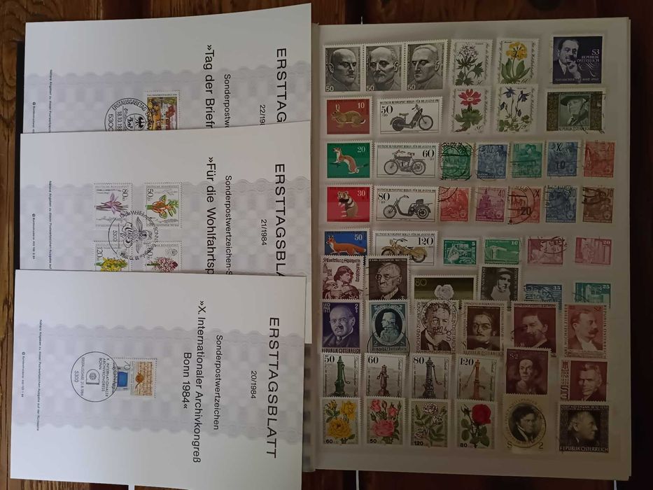Klaser pełen znaczków 03 plus gratis