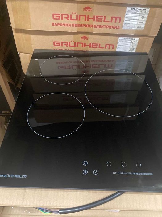 Варильна поверхня GPI 453 B індукц. 3 конф 45 см (GRUNHELM)