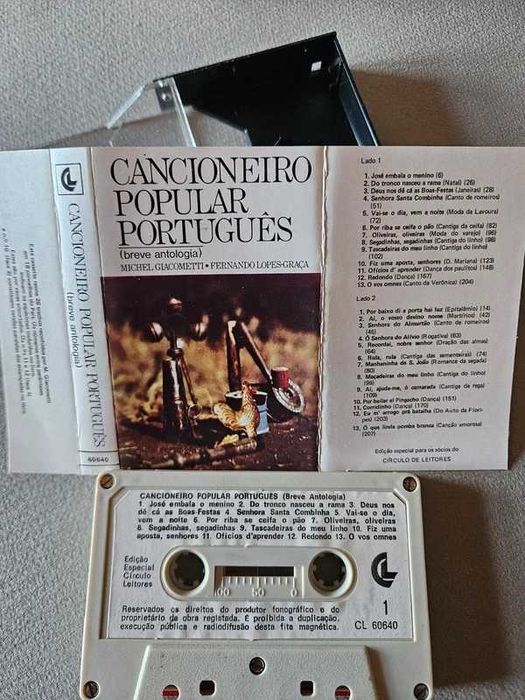 " CANCIONEIRO POPULAR Português " de Michel Giacomett -> Rara "CASSETE"