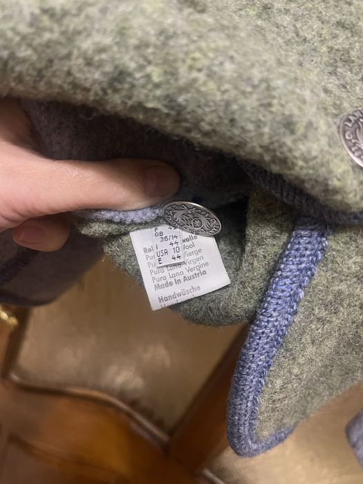 Шерстяний жакет пальто Giesswein з вареноі вовни. Оригінал