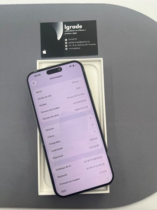 Iphone 16 Pro Max de 256GB