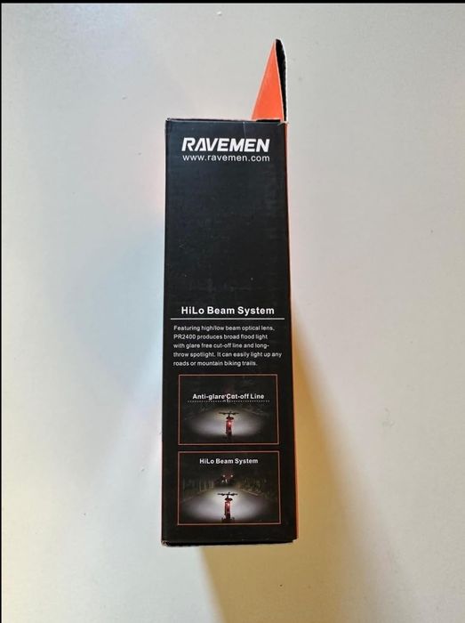 RAVEMEN PR2400 luz bicicleta frontal