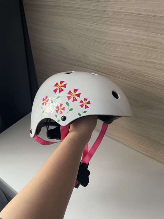 Kask rowerowy dziewczęcy