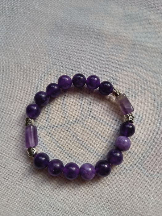Bransoletka z ametytsu kamień naturalny