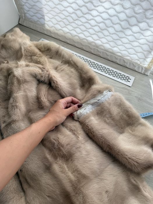 Шуба Furssgirl норкова з рукавами-трансформерами