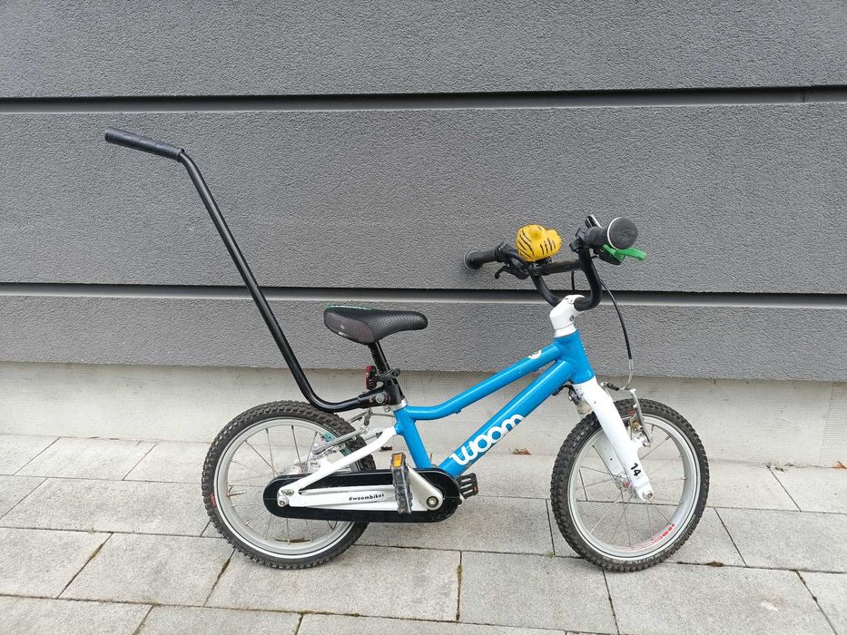 Rower Woom 2 Niebieski Dziecięcy + Kij