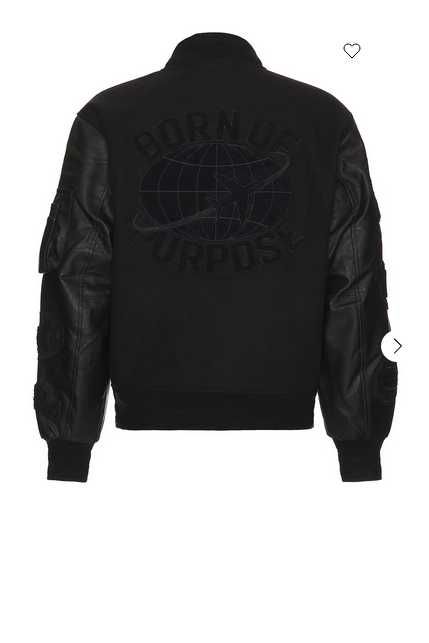ALPHA INDUSTRIES Шкіряна університетська куртка MA-1 L/M