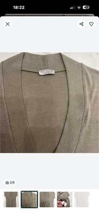 Brunello cucinelli кашемір 100%стан новоі речі