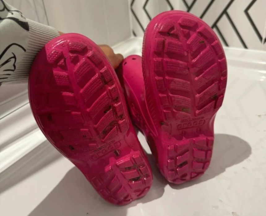Kalosze crocs różowe