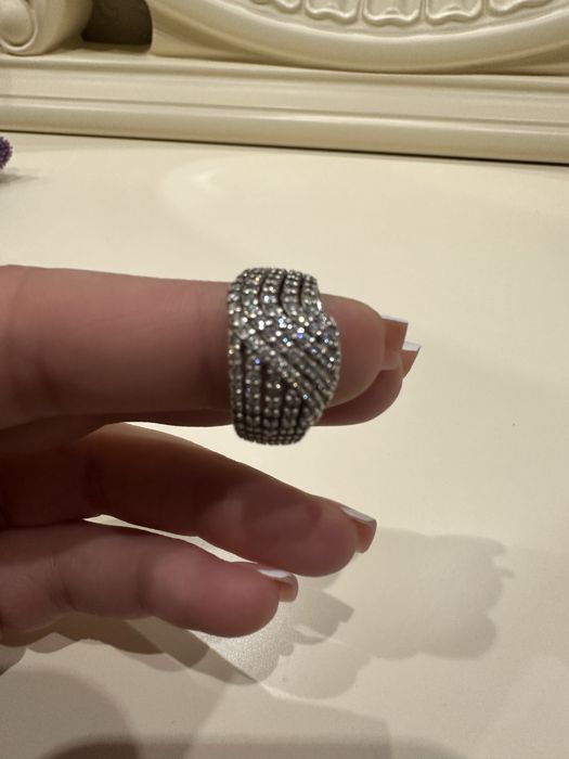 Кольцо серьги серебро 925