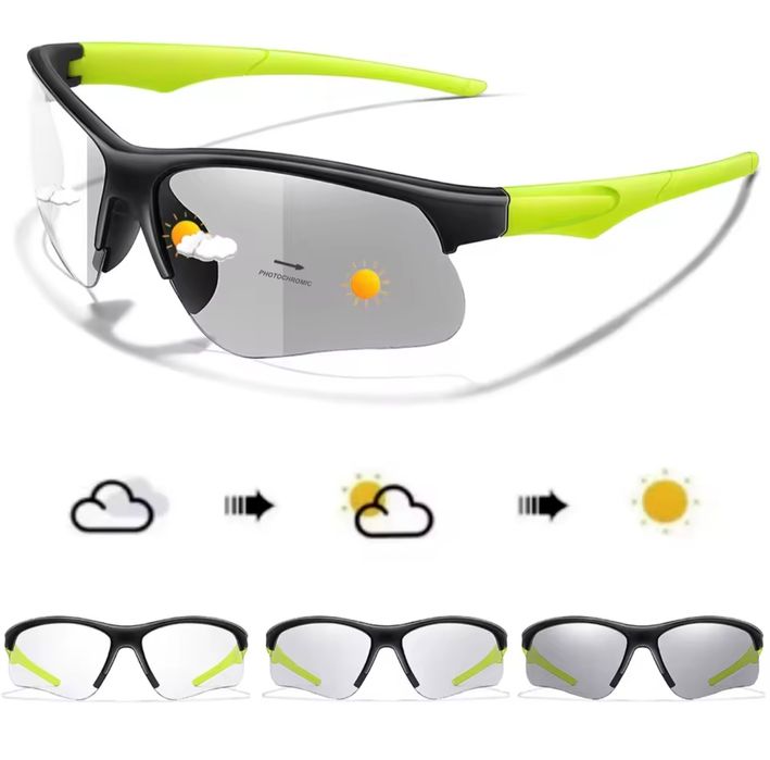 Okulary fotochromowe, na rower, jedna sztuka