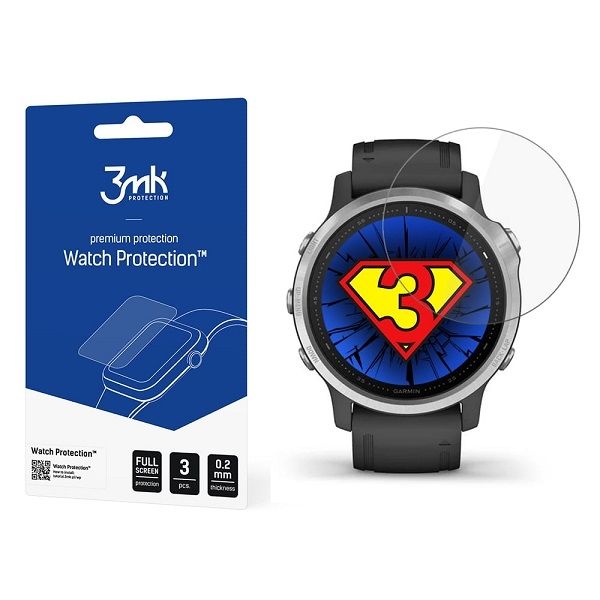 Folia do Garmin Fenix 6s 3mk Watch 3szt na smartwatch ochronna