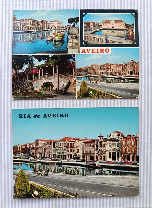 POSTAIS: Estremoz, Aveiro, Braga, S. M. Agraço, Ponte Lima, Nazaré