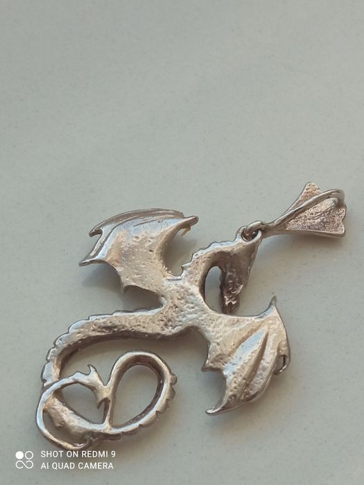 Wisior mega smok srebro 9 g