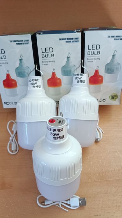 Акумуляторна LED лампа 80W ,ОПТ