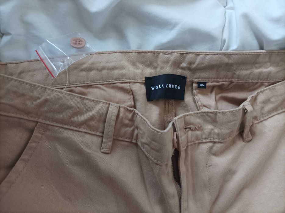 Nowe spodnie beżowe Wólczanka rozm.36