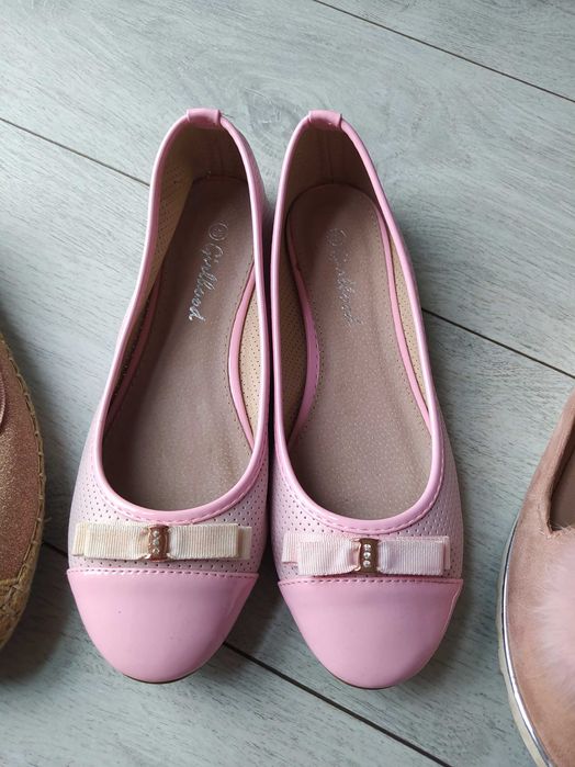 Buty damskie zestaw butów 4 pary 38 baleriny