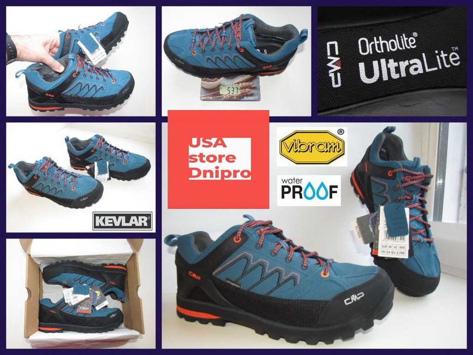 Полуботинки мембранные CMP Moon Low WaterProof Vibram р. 44 (28.5см)