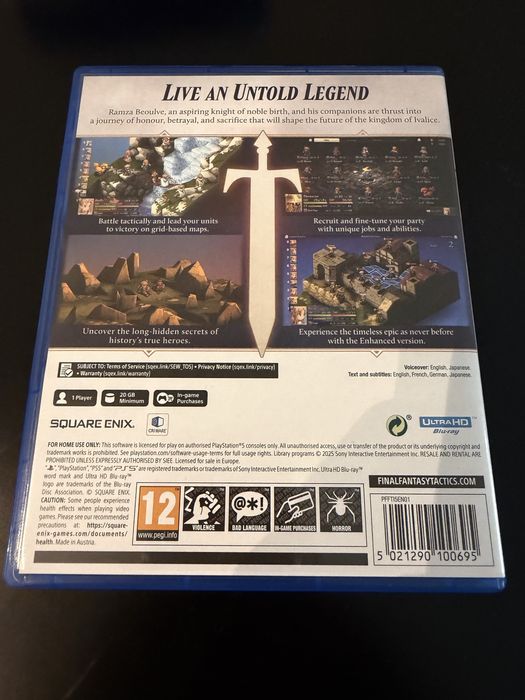 Final Fantasy Tactics PS5 Stan Idealny