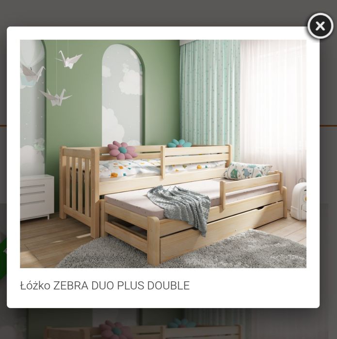 Łóżko 2 osobowe sosnowe