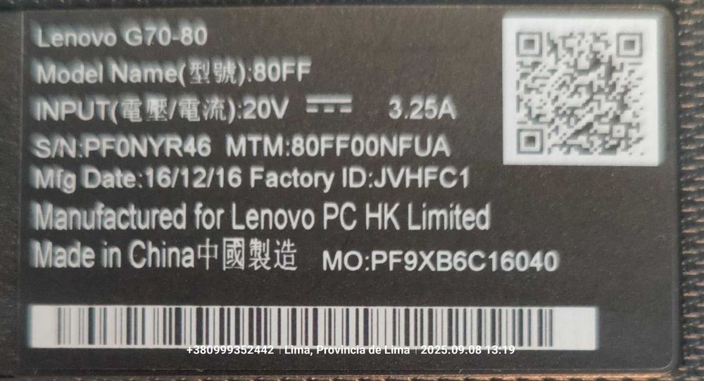 Продам ноут 17дюймов Lenovo G70-80 (80FF00NFUA) в отличном состоянии.