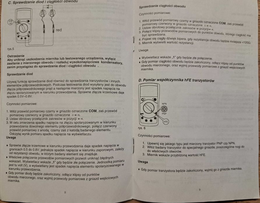 Miernik uniwersalny cyfrowy UT601