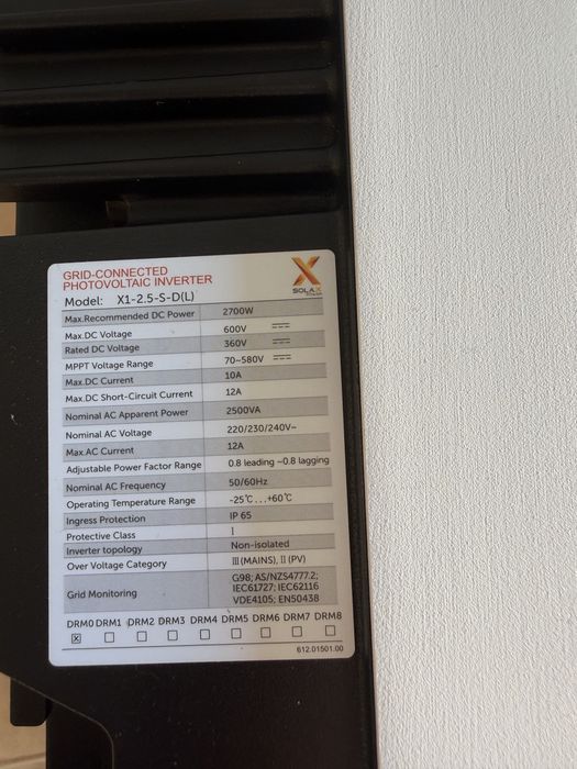 Solax x1 2.5kw.