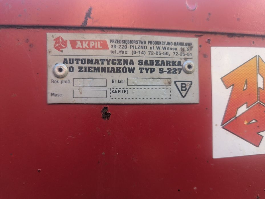 Sadzarka do ziemniaków