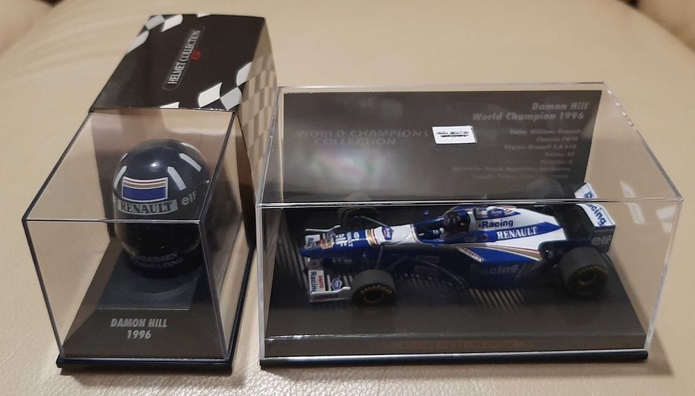 Damon Hill Williams F1 capacete 1996 Minichamps