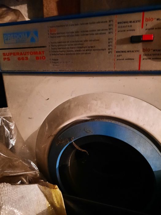 Pralka Predom, starą z PRL.