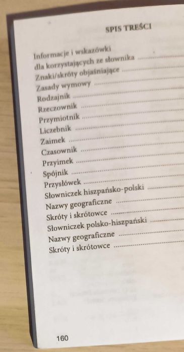 Język hiszpański Słowniczek hiszpańsko - polski polsko - hiszpański