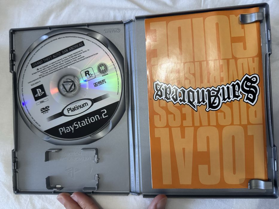 Jogo Colecionavel com todos os extras GTA San Andreas Platinum