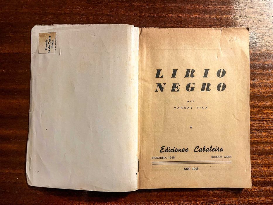 Lirio Negro - Vargas Vila (1945) | Edição em Espanhol