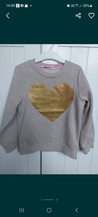 Bluza H&M roz 110 i sukienka