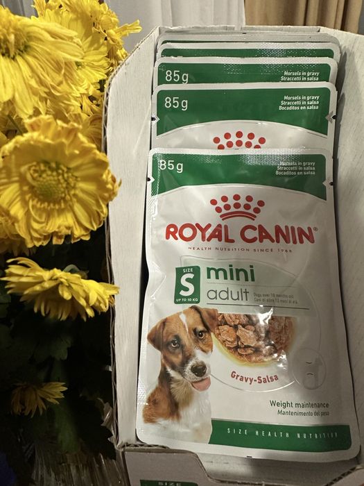 Royal Canin Mini Adult 85 г — 7 паучів, вологий корм для собак