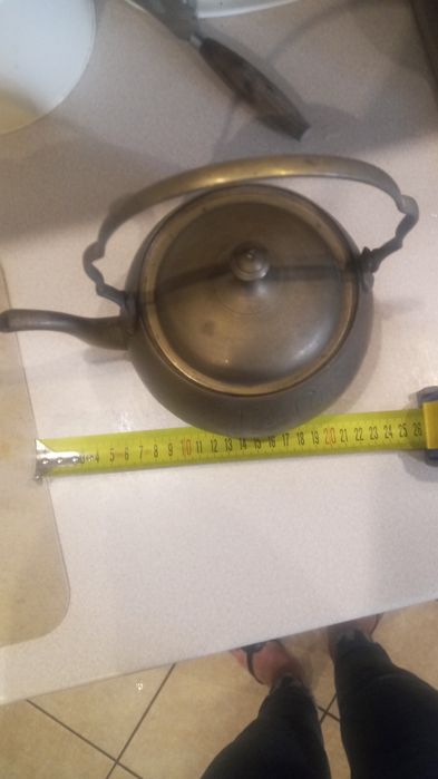 Dzbanek mosiądz starocie kolekcja