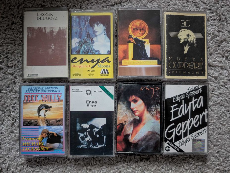 Kasety magnetofonowe - Enya, Geppert, Długosz, Chicago, Bon Jovi, Bajm i inne
