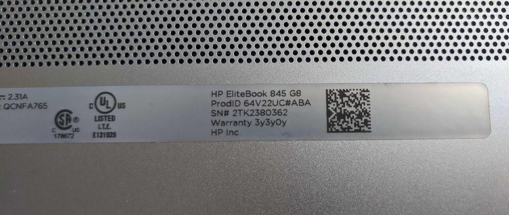 HP EliteBook 845 G8/Touchscreen/Ryzen 3 PRO/16GB RAM/512GB SSD Samsung